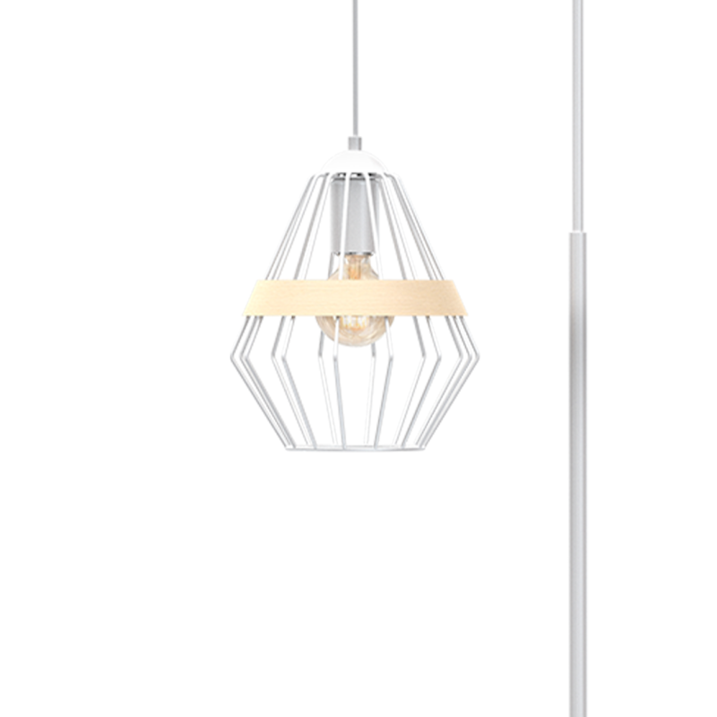Lampa stojąca Cliff 1xE27 Biały