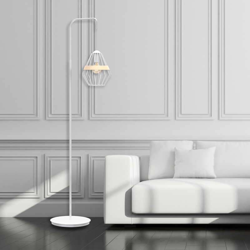 Stehlampe Cliff 1xE27 Weiß