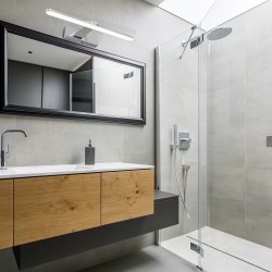 Aplique de pared SPLASH CHROME 40cm 8W LED