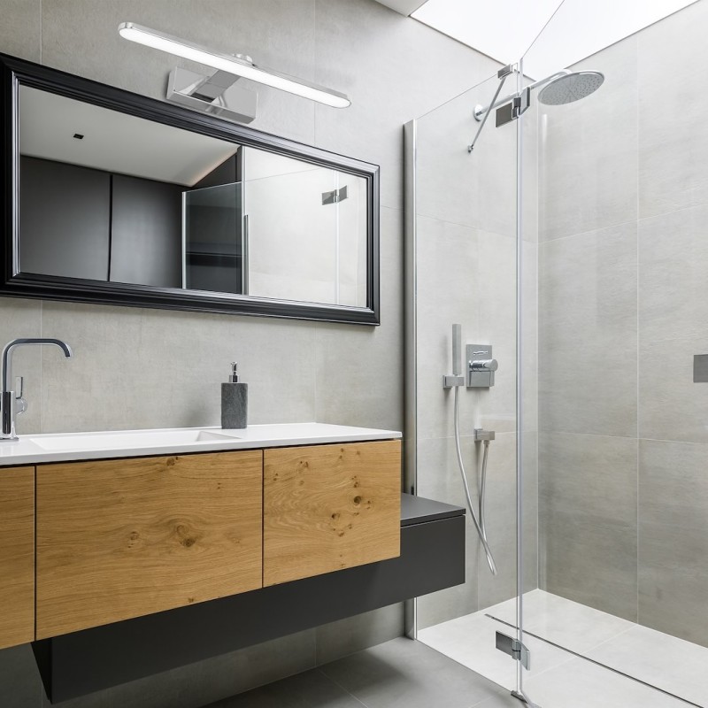 Aplique de pared SPLASH CHROME 40cm 8W LED