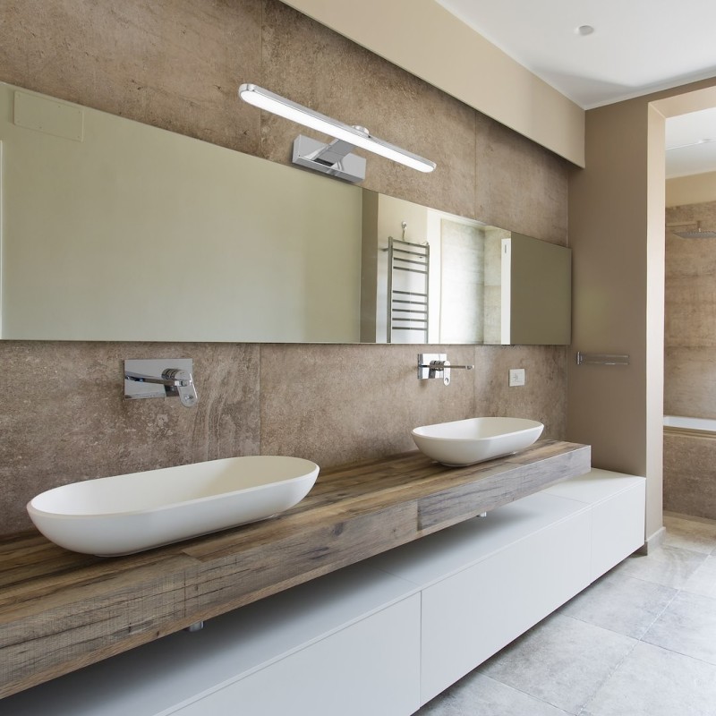 Aplique de pared SPLASH CHROME 40cm 8W LED