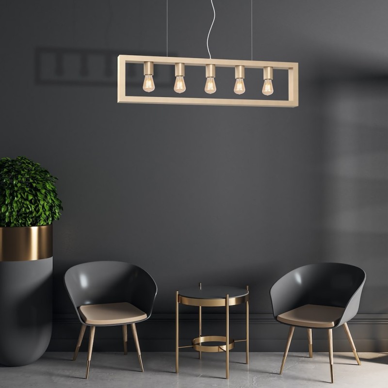 Lámpara colgante MACK 5xE27