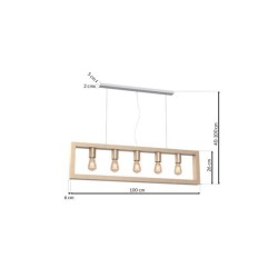 MACK 5xE27 pendant lamp