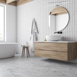 Wandleuchte SPLASH CHROME 100cm 21W LED