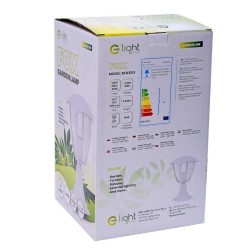 Stehlampe für den Garten Fox 1xE27 Klein Weiß