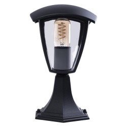 Stehende Gartenlampe FOX BLACK 1xE27 Klein