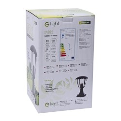 FOX BLACK Standing Garden Lamp Small 1xE27