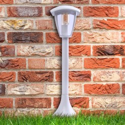 Stehlampe für den Garten Fox 1xE27 Groß Weiß