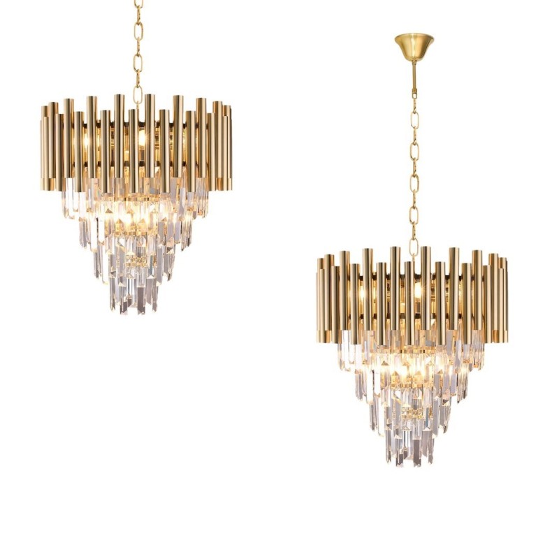 MADISON GOLD Chandelier 9xE14