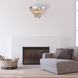 Lámpara de araña GRACE CROMO 6xE14