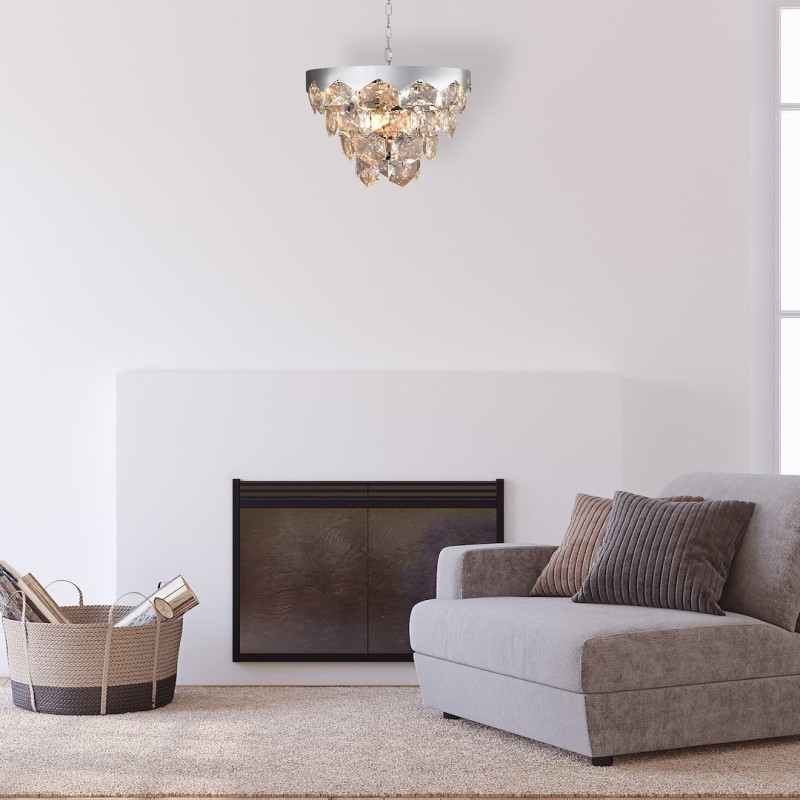 GRACE CHROME Chandelier 6xE14