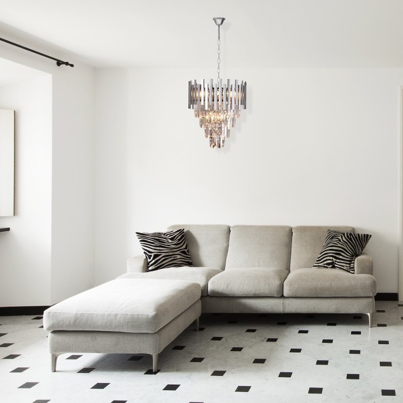 ASPEN II CHROME Chandelier 9xE14