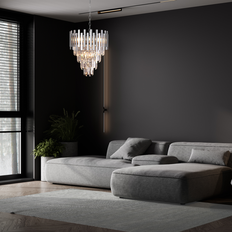 Kronleuchter ASPEN II CHROME 9xE14