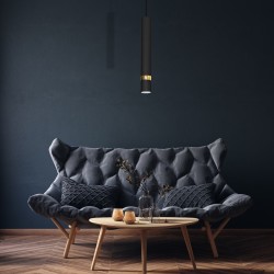 Lámpara colgante JOKER BLACK/GOLD 1xGU10