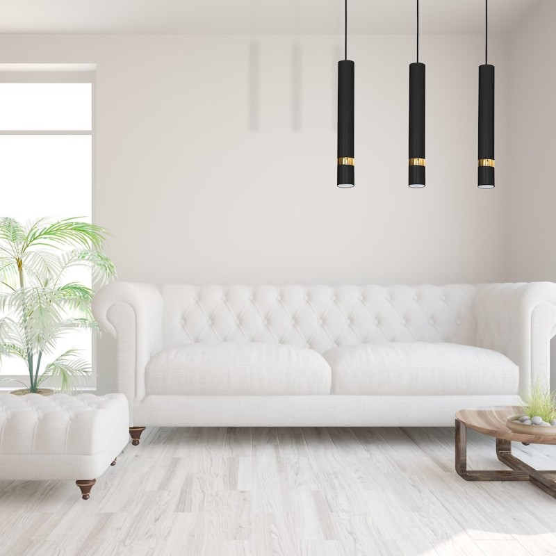 Підвісний світильник JOKER BLACK/GOLD 3xGU10