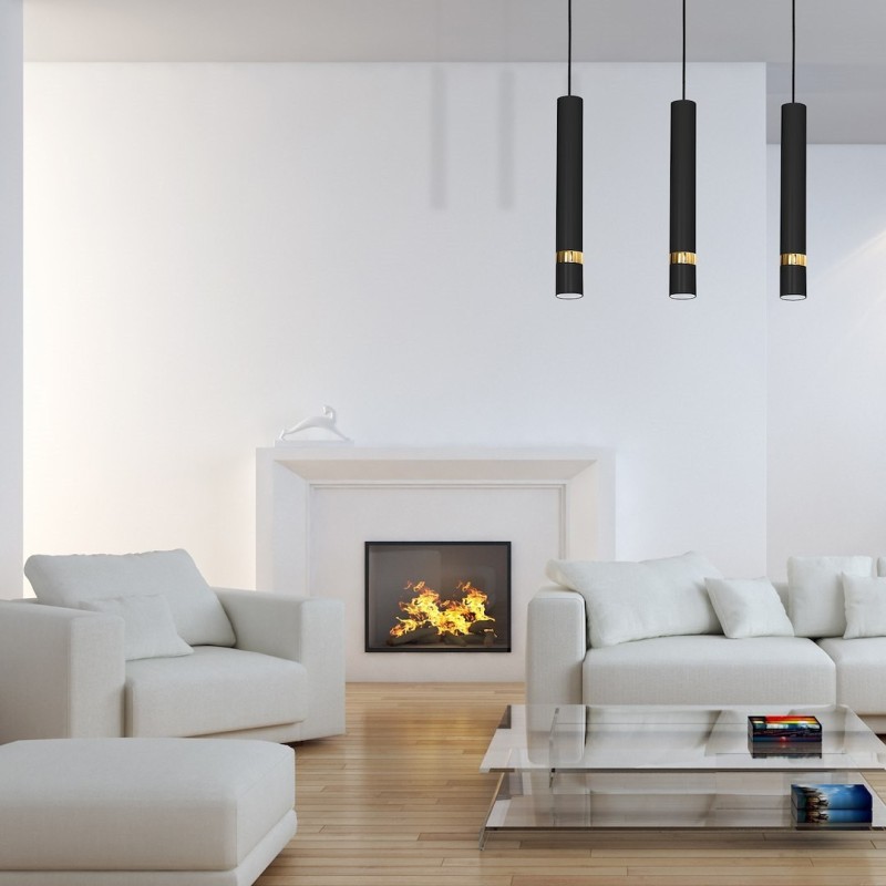 Підвісний світильник JOKER BLACK/GOLD 3xGU10