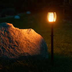 Solarlampe mit Flammeneffekt