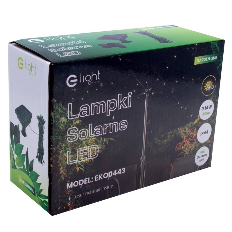 Lámpara Solar para Sombrilla de Jardín