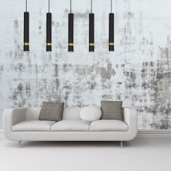 JOKER BLACK/GOLD Hanging Lamp 5xGU10