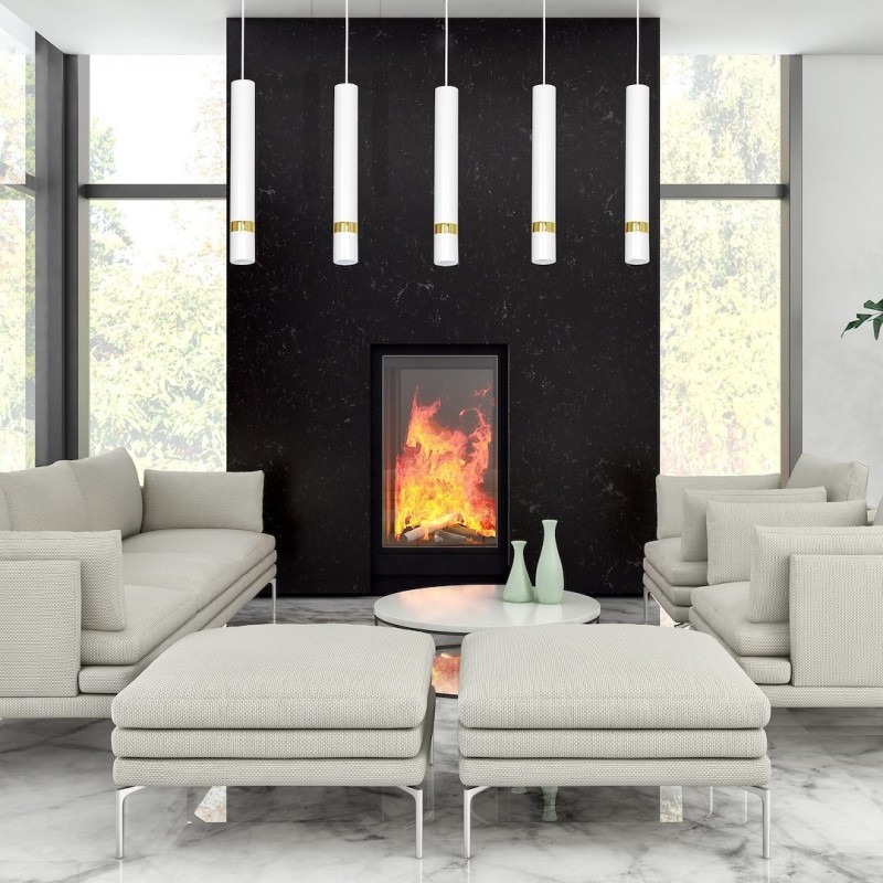 Joker Pendant Lamp 5xGU10 White/Gold