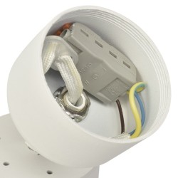 White Mica Spot Fixture 1xGU10