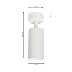 White Mica Spot Fixture 1xGU10