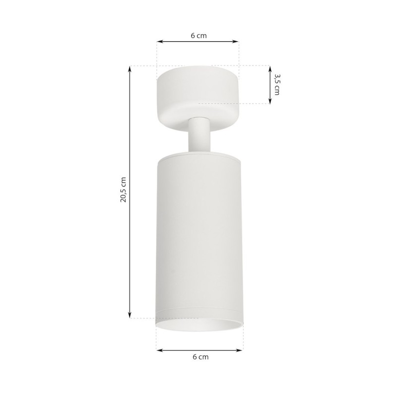 White Mica Spot Fixture 1xGU10