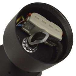 Montura Mica Spot Negra 1xGU10