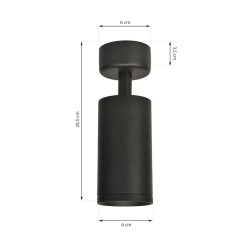 Oprawa Mica Spot Czarny 1xGU10