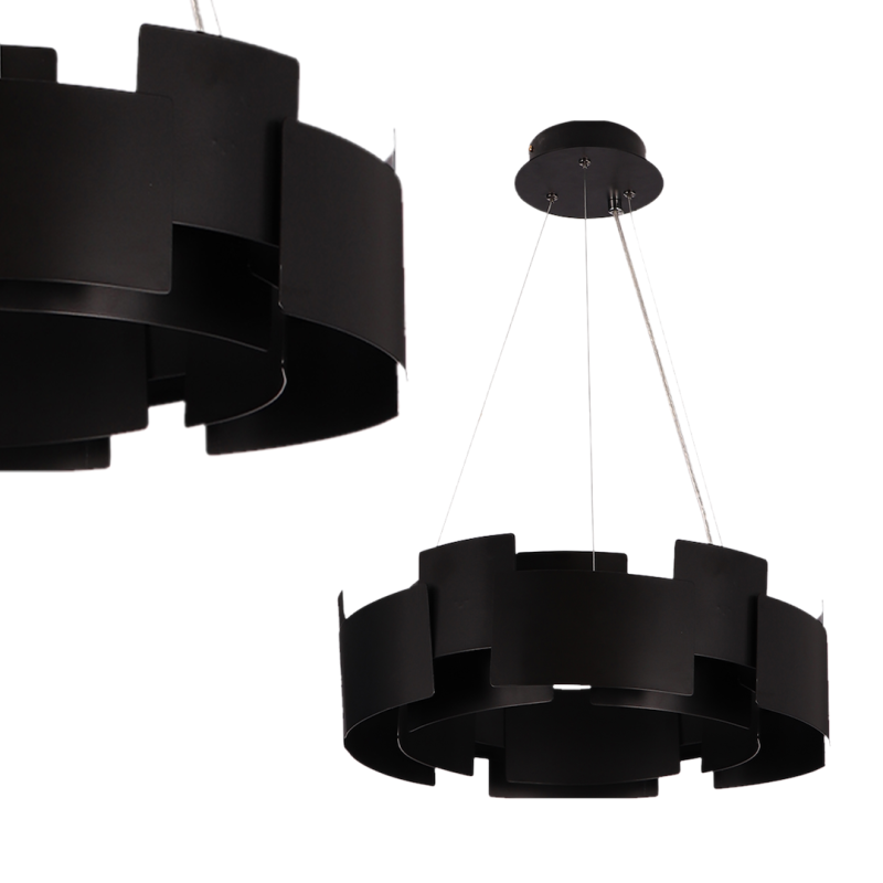 Lámpara colgante TORINO BLACK 24W LED