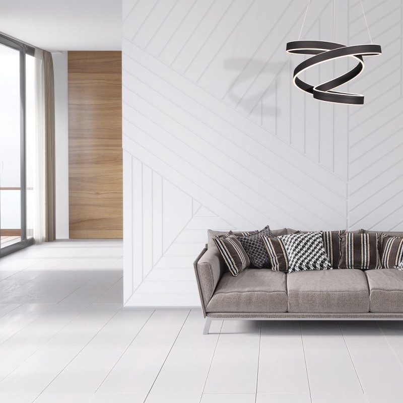 Lámpara colgante ANDROMEDA BLACK 100W LED