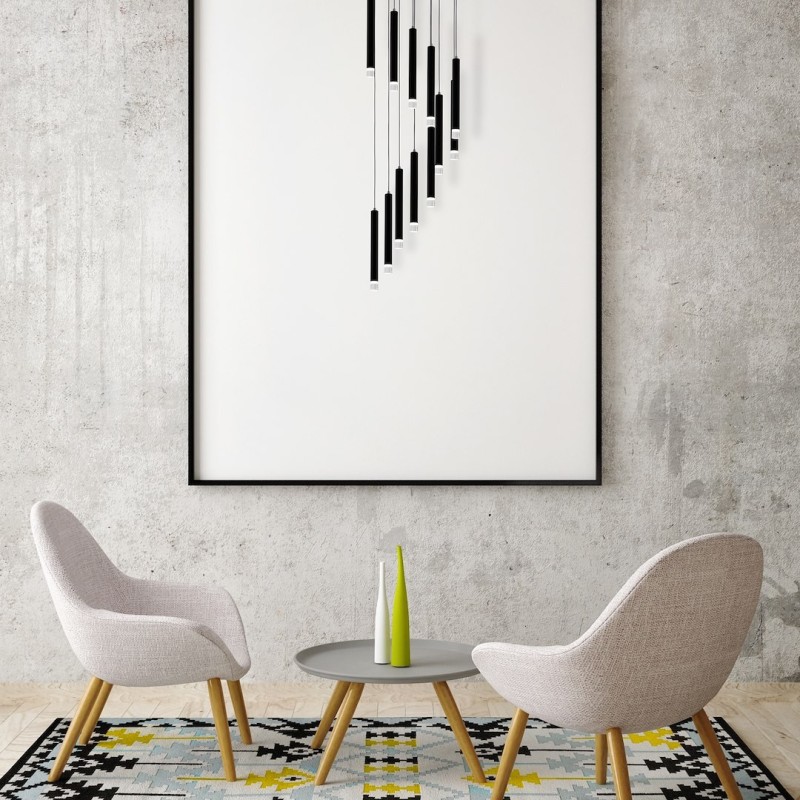 Lámpara colgante CARBON 12W LED