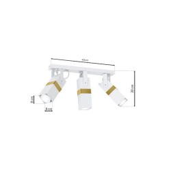 Vidar Ceiling Lamp 3xGU10 White/Gold