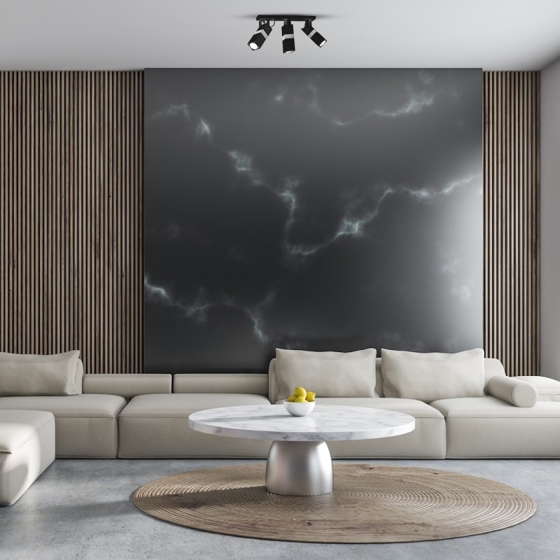 Стельова лампа VIDAR BLACK/CHROME 3xGU10