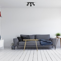 Стельова лампа VIDAR BLACK/CHROME 3xGU10