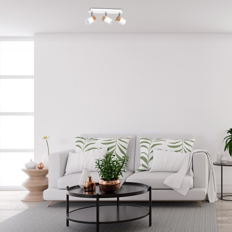 Ceiling lamp Joker 3xGU10 White/Wood