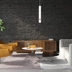 JOKER WHITE/WOOD Pendant Lamp 1xGU10