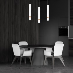 JOKER WHITE/WOOD Pendant Lamp 3xGU10