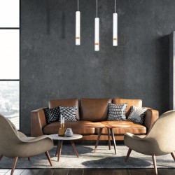 Hängelampe JOKER WHITE/WOOD 3xGU10