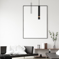 JOKER BLACK/WOOD Pendant Lamp 1xGU10