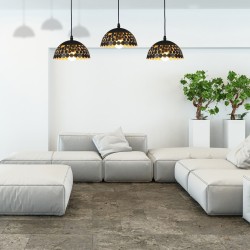 LISA BLACK pendant lamp 3xE27