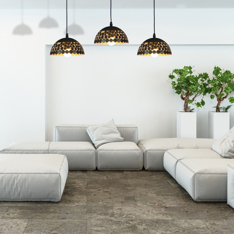 Hängeleuchte LISA BLACK 3xE27