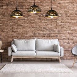 Lampa wisząca LISA BLACK 3xE27