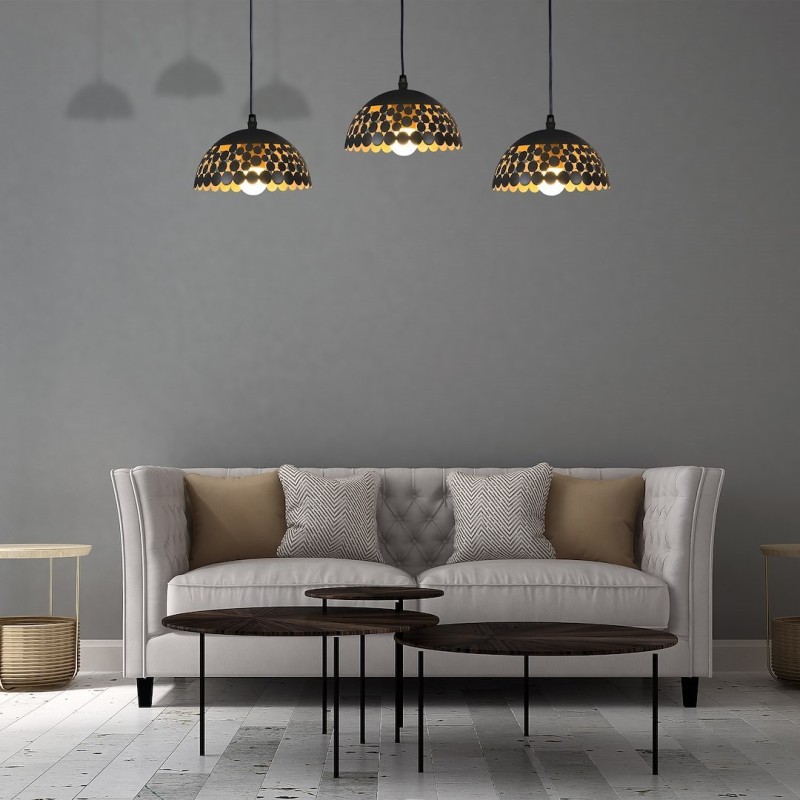 Lampa wisząca LISA BLACK 3xE27