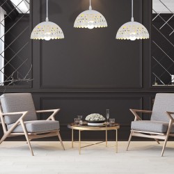 Hanging lamp LISA WHITE 3xE27