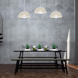 Hanging lamp LISA WHITE 3xE27