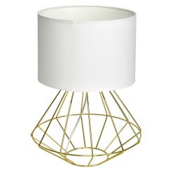 Lámpara de pie LUPO BLANCO/DORADO 1xE27