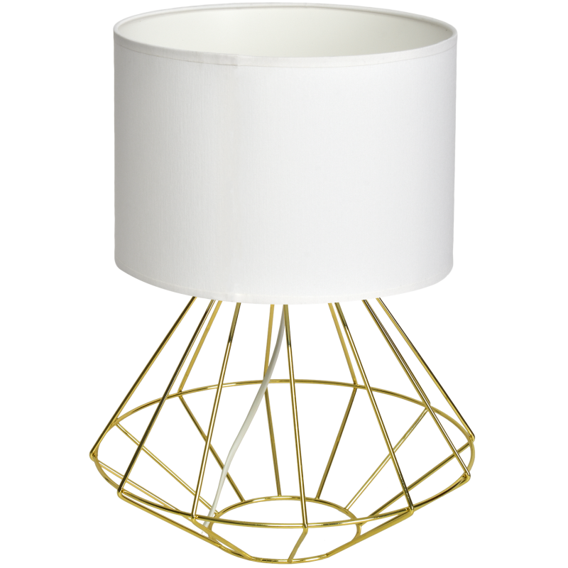 Stehlampe LUPO WEISS/GOLD 1xE27