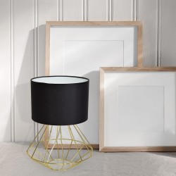 Stehlampe LUPO SCHWARZ/GOLD 1xE27