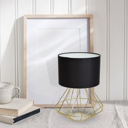 Торшер LUPO BLACK/GOLD 1xE27